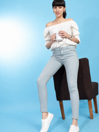 Women Skinny Fit High-Rise Stretchable Cotton Jeans