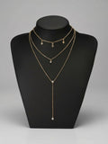 Gold-Plated Layered Necklace