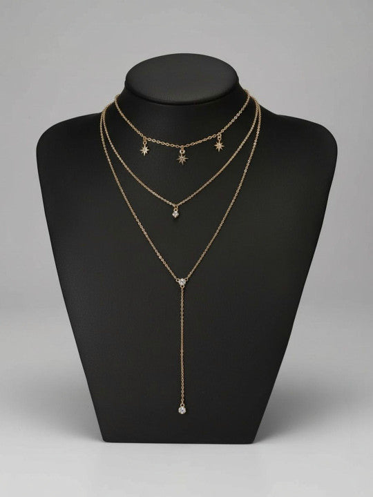 Gold-Plated Layered Necklace