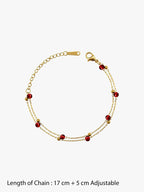 Women Gold-Plated Multistrand Bracelet