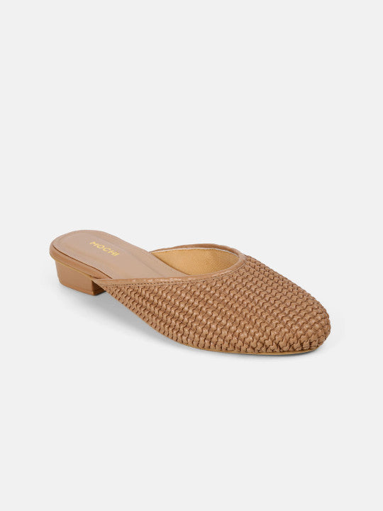 Women Textured Mules Flats