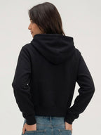 Women Printed Hooded Sweatshirt