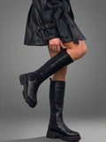 Women Round Toe Zip Winter Boots