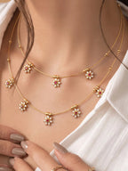 Brass Gold-Plated Layered Necklace