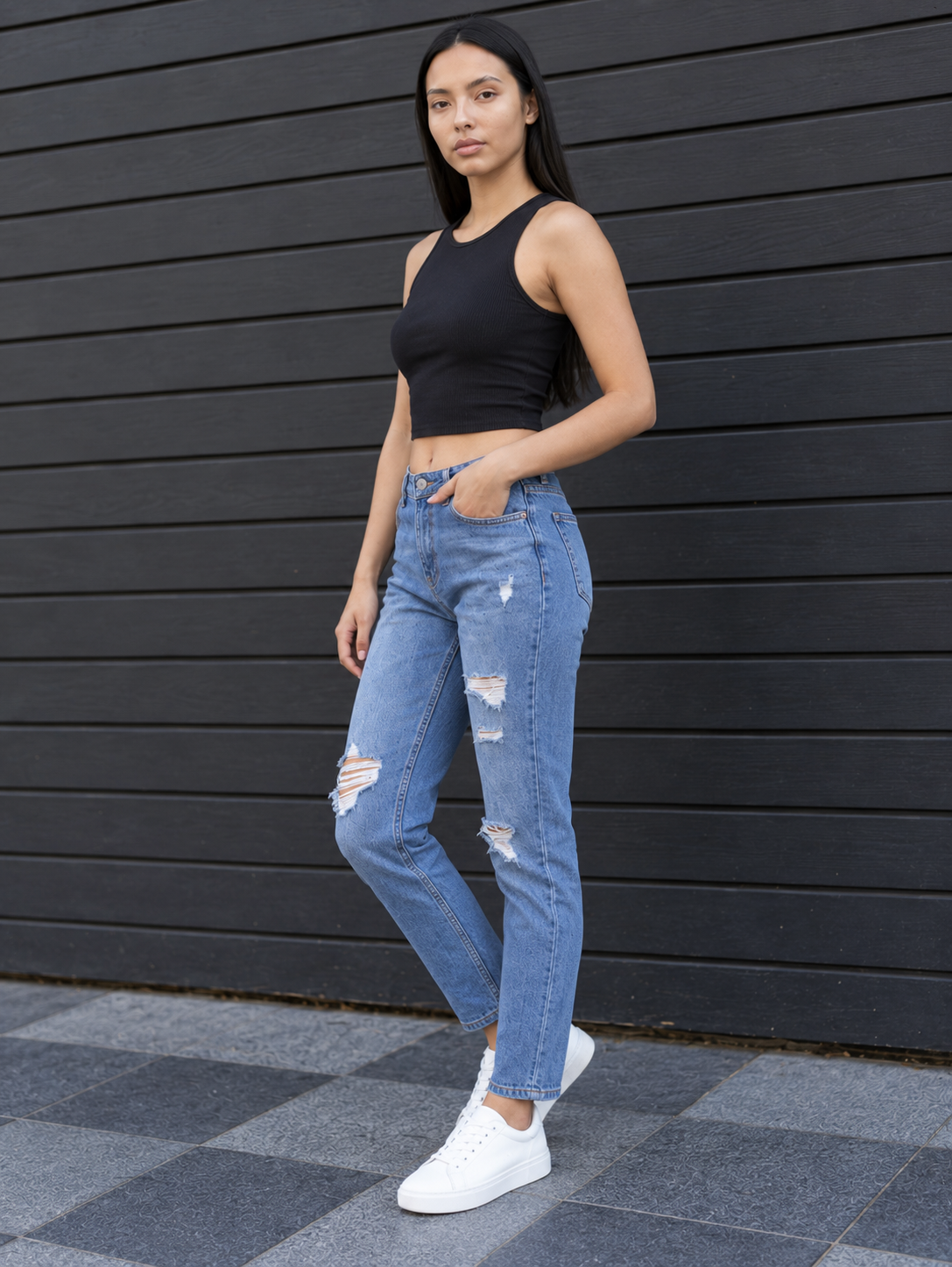 Women High-Rise Highly Distressed Light Fade Pure Cotton Jeans