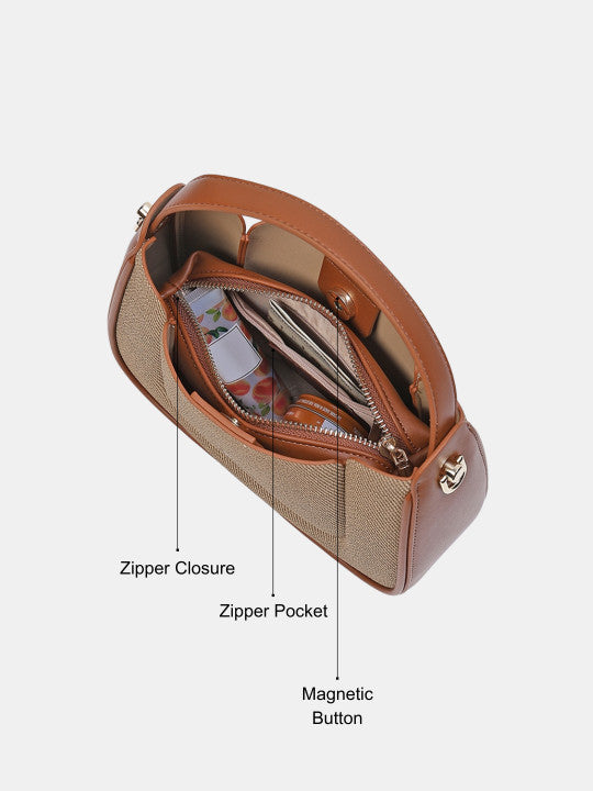 Rowan Detachable Strap Structured Handheld Bag