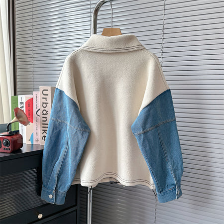 Valeria Woolen Denim Jacket