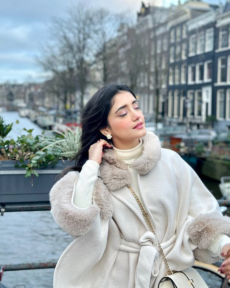 Violetta Premium Winter Capes with Fur Detailing
