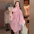 Violetta Premium Winter Capes with Fur Detailing