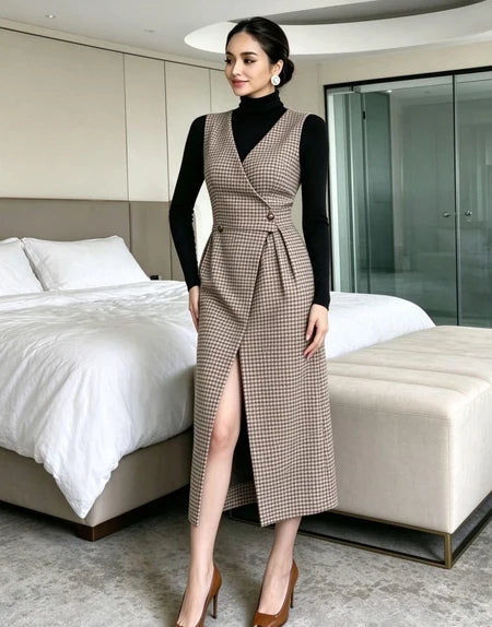 Parker Winter Midi Dress With Top