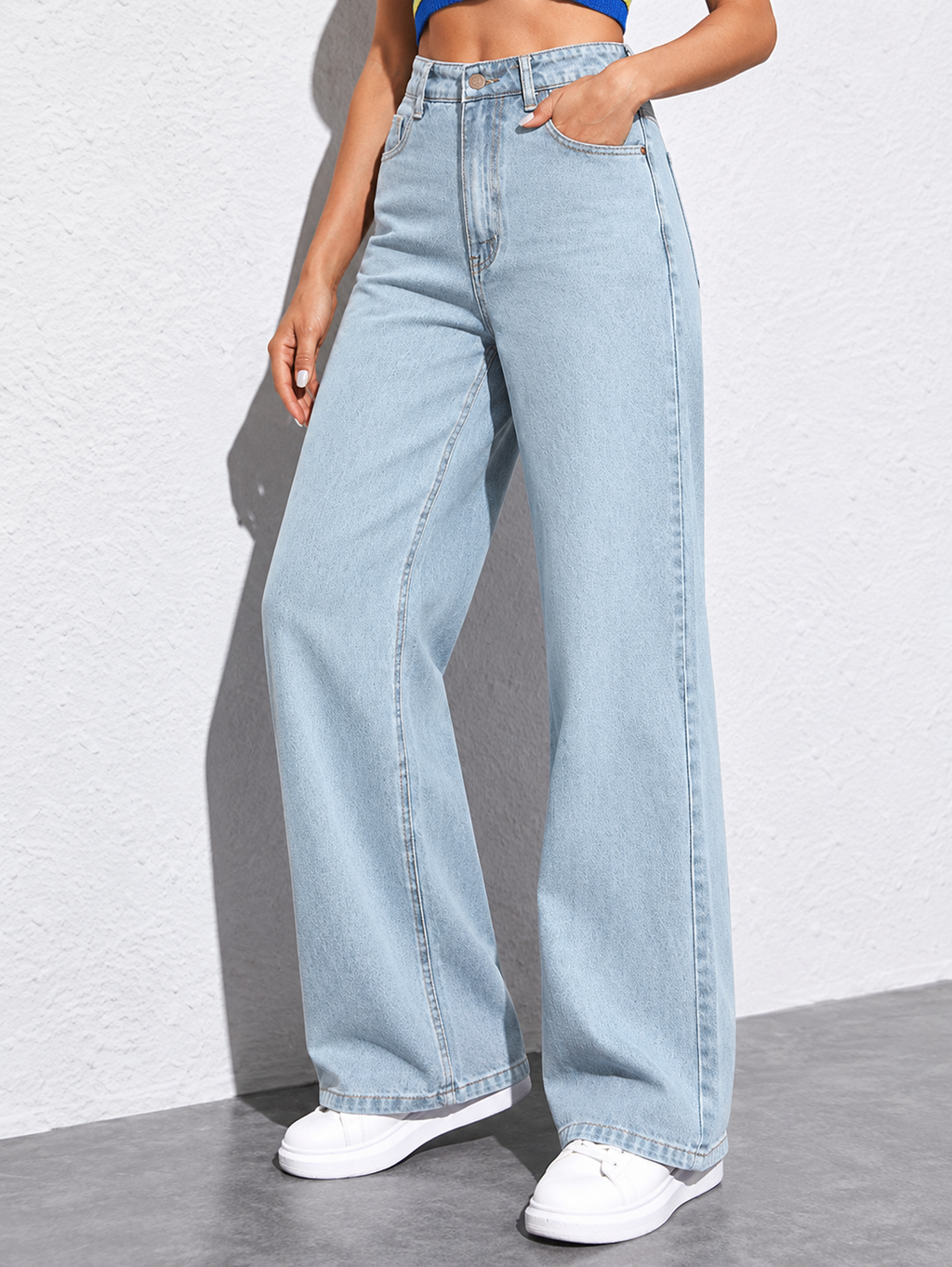 Women Jean Straight Fit High-Rise Stretchable Jeans