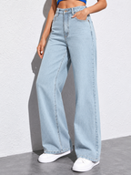 Women Jean Straight Fit High-Rise Stretchable Jeans