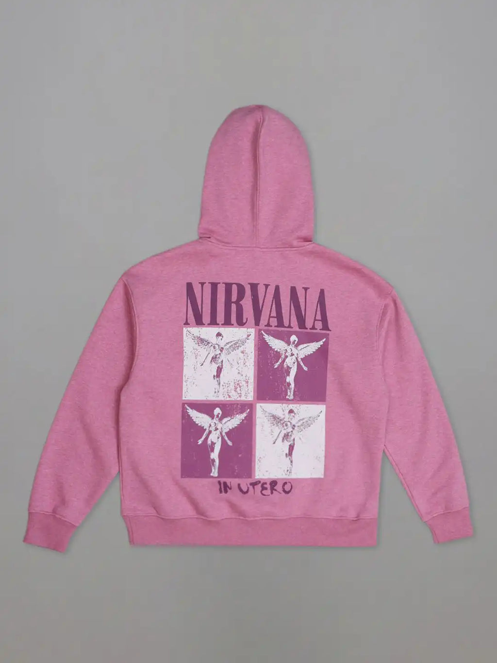 Women Nirvana Printed Relaxed Fit Hoodie
