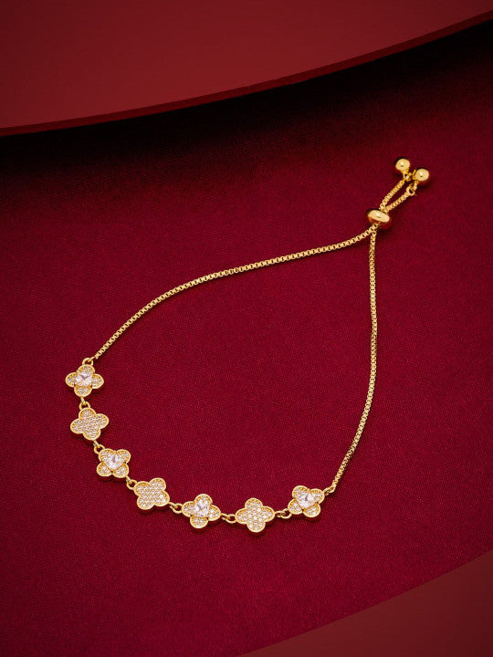 Cubic Gold-Plated Zirconia Bracelet