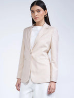 Notched Lapel Single-Breasted Comfort Fit Formal Blazers