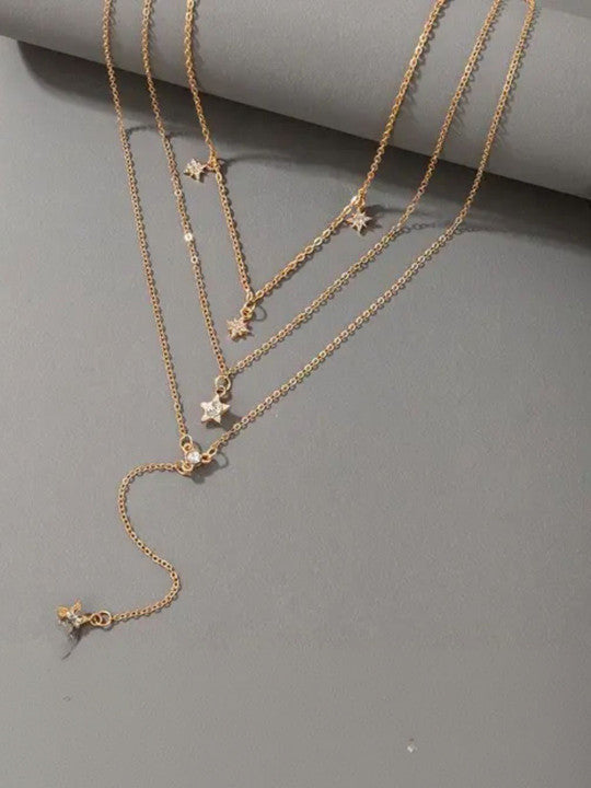 Gold-Plated Layered Necklace