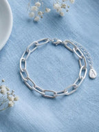 Women Silver-Plated Link Bracelet