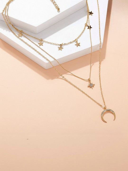 Gold-Plated Layered Necklace