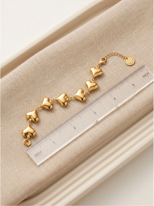 Women Gold-Plated Link Bracelet