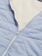 The Lifestyle Co Women Blue Solid Quilted Jacket