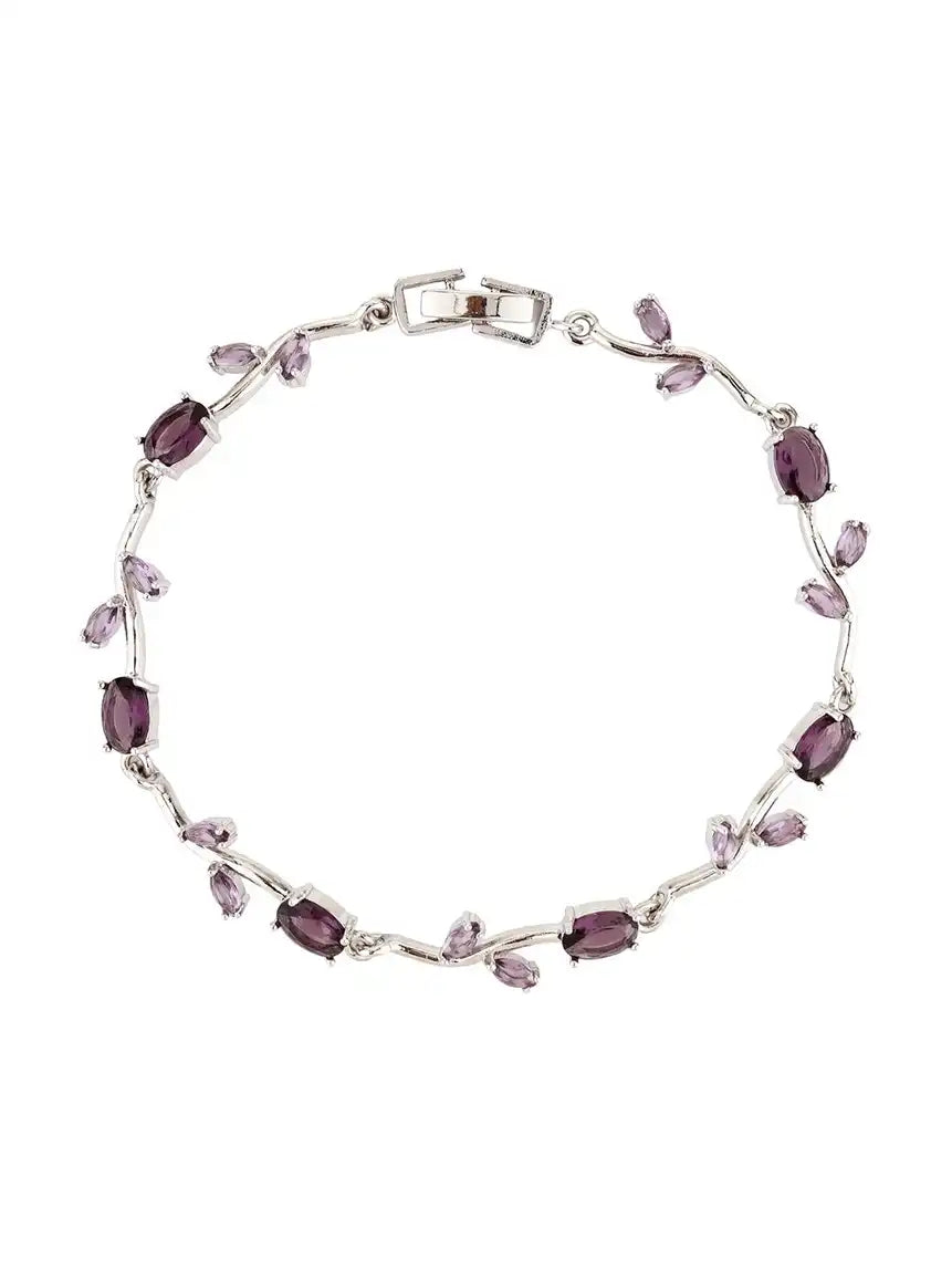 Women Stone studded Tulip Bracelet