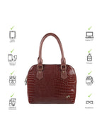 Animal Textured Medium Structured Handheld Bag
