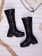 Women Round Toe Zip Winter Boots