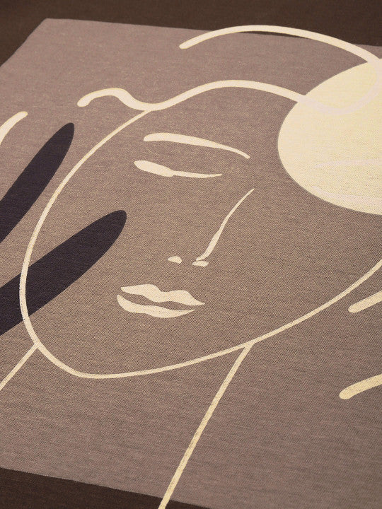 Graphic Printed Oversized Pure Cotton T-shirt