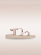 Strappy Open Toe Flats with Bows