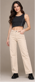 The Life Co. Women Straight Fit Stretchable Jeans