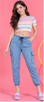 Women Blue Mid-Rise Clean Look Stretchable Jeans