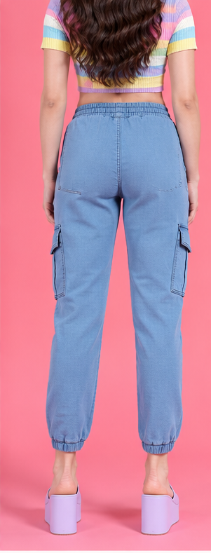 Women Blue Mid-Rise Clean Look Stretchable Jeans