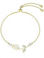 Women Stainless Steel Stone Studded Wraparound Bracelet