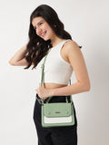 Colourblocked Adjustable Strap Structured Satchel Bag