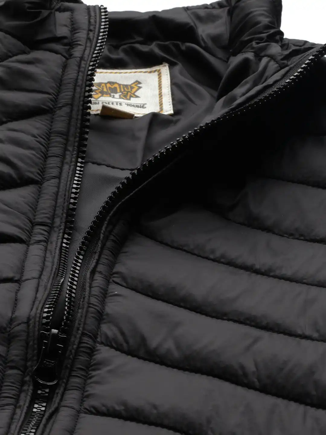 Women Black Solid Puffer Jacket