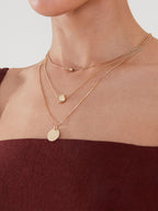 Classic Discs Layered Necklace