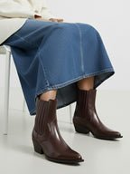 The Life Co. Women Block Heels Solid Boots