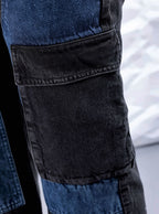 Women Carpenter Fit High-Rise Pure Cotton Cargo Jeans