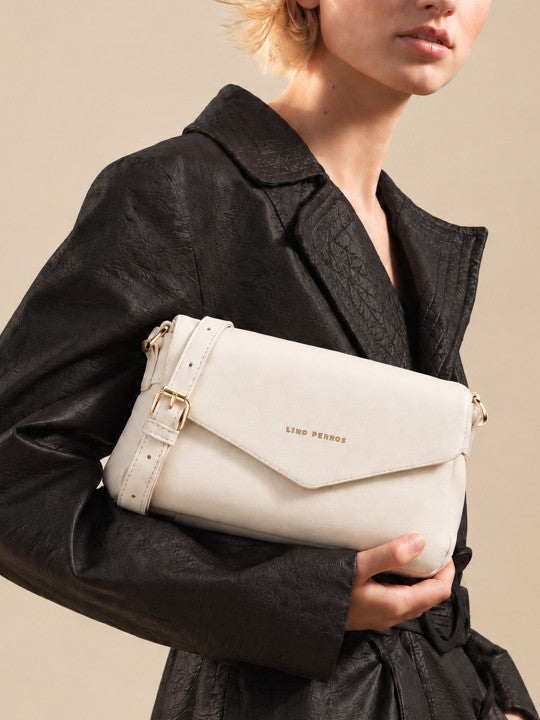 Leather Structured Sling Bag