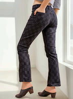 Women Black High-Rise Clean Look Bootcut Cropped Stretchable Jeans