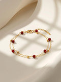 Women Gold-Plated Multistrand Bracelet