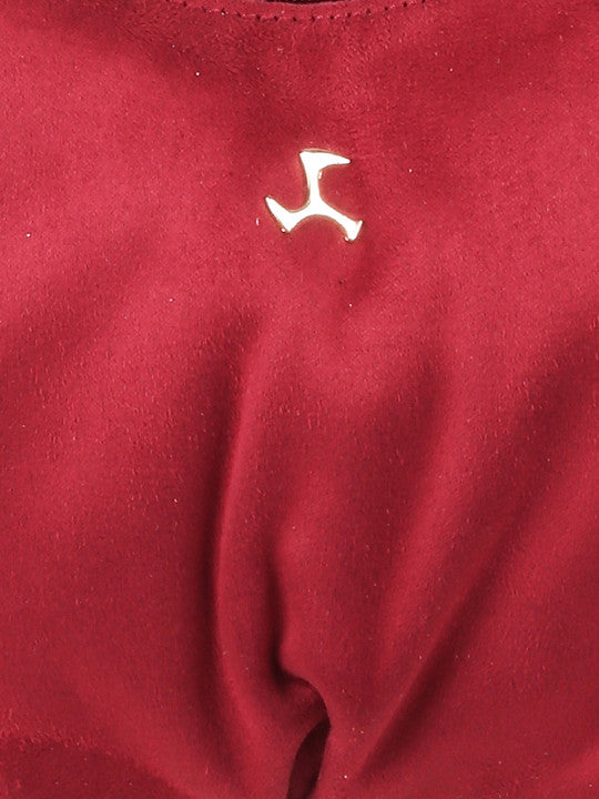 Textured Medium Half Moon Shoulder Bag