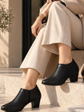 Women Textured Pointed Toe Regular Boots