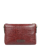 Opihi W Animal Leather Tasselled Structured Sling Bag