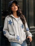 Women Embellished Hooded Sweatshirt