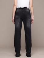 Women Straight Fit Mid-Rise Light Fade Stretchable Jeans
