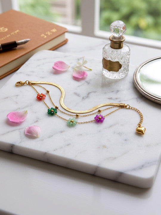 Women Gold-Plated Multistrand Bracelet
