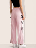 Women Flared High-Rise Trousers