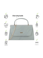 Textured Small Swagger Satchel Bag