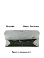 Textured Small Swagger Satchel Bag